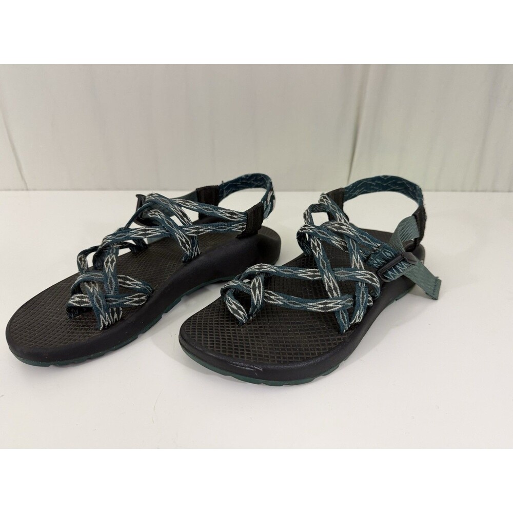 CHACO Z Boulder X2 Classic Boost Teal Diamond Sport Sandals Women's Sz 9